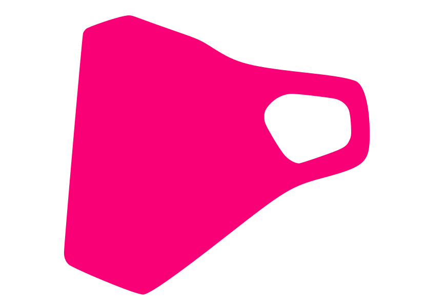  o-range CARE Schutzmaske pink | UNBEDRUCKT 