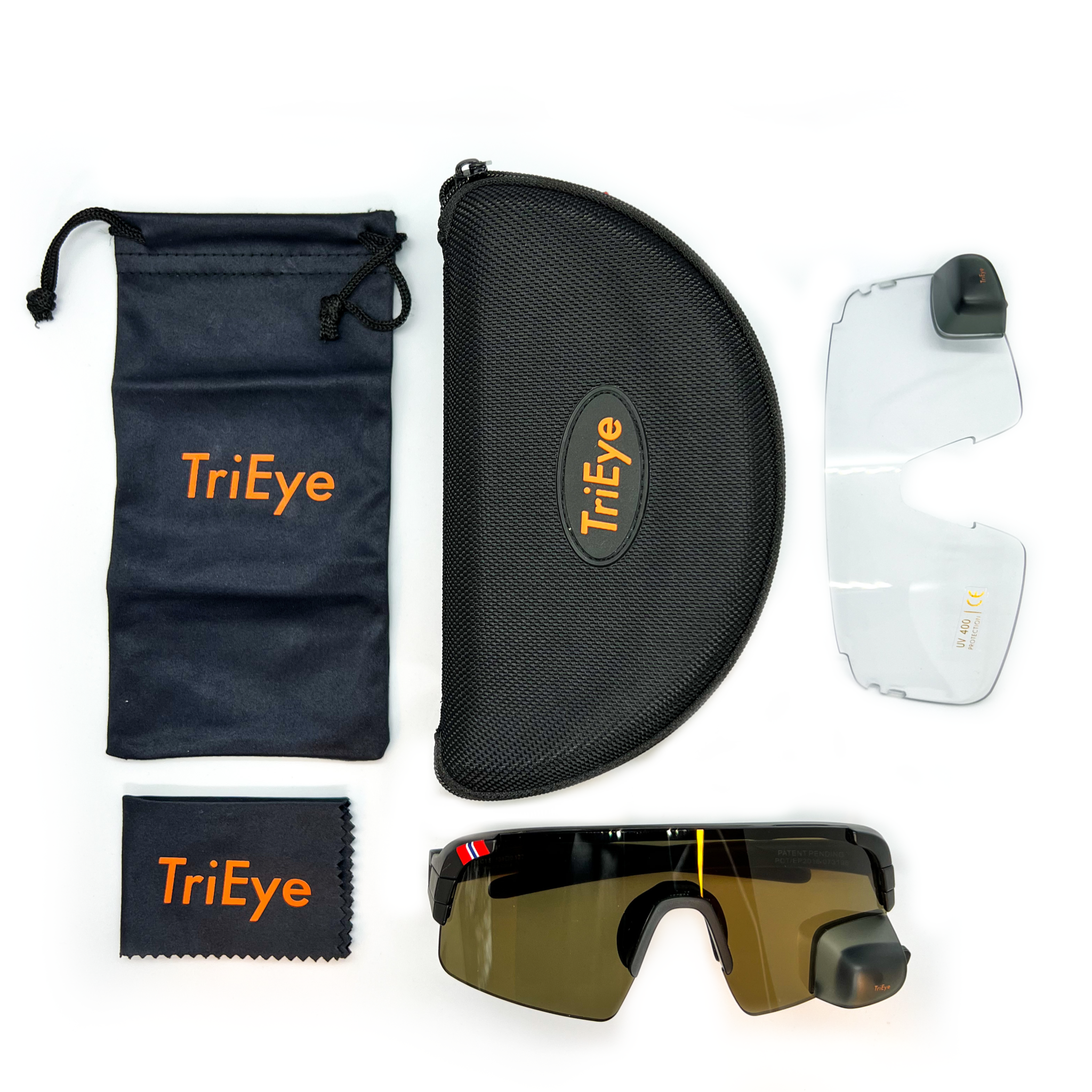 TriEye View Sport High Definition incl. clear lens and a travelbox - BIKE BILD Edition