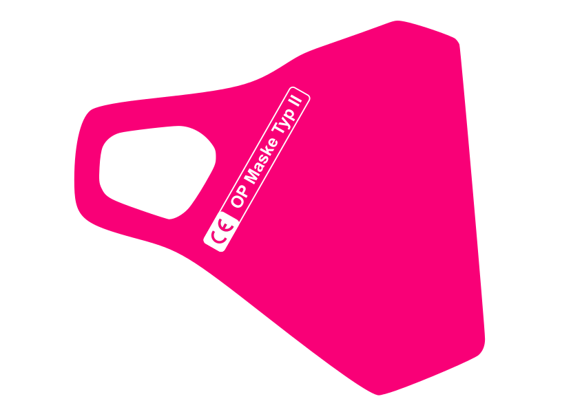 Zertifizierte  Schutzmaske in Pink