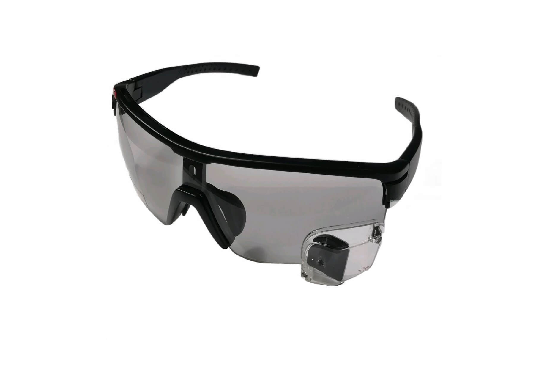 o-synce-Shop-TriEye-Sportbrille-mit-Rueckspiegel-selbsttoenend-schwarz-seite-schr-g TriEye Sportbrille mit Rueckspiegel selbsttoenend schwarz