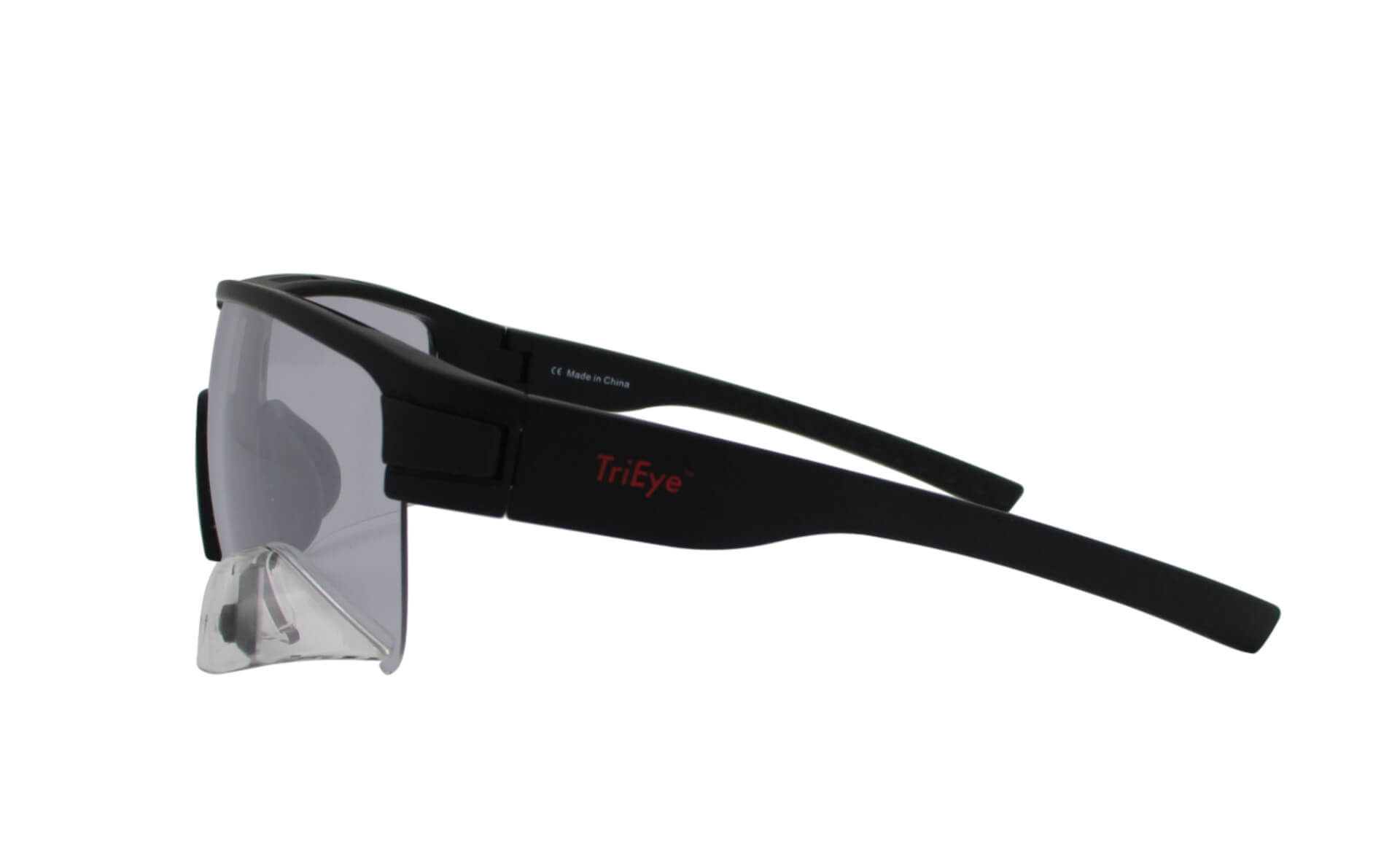 TriEye PRO selbsttönend: schwarzer Rahmen TriEye PRO mit photochromem Glas