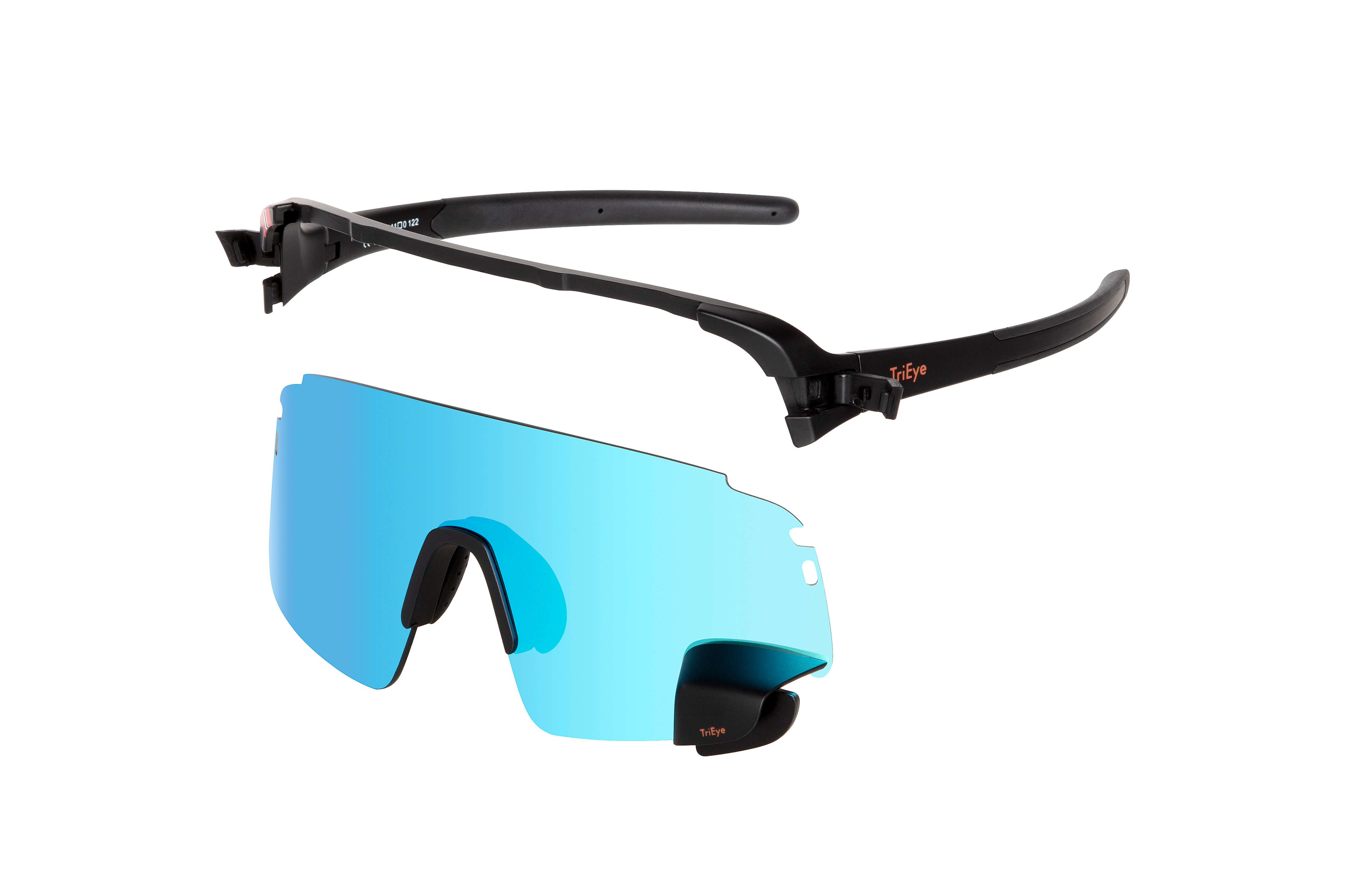 TriEye View Sport Revo Blue: Sportbrille mit Rückspiegel